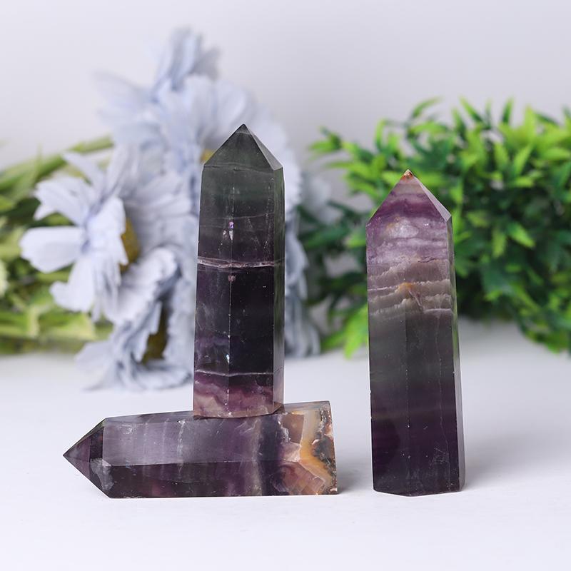 Wholesale Natural Rainbow Fluorite Tower for Decoration Wholesale Crystals USA