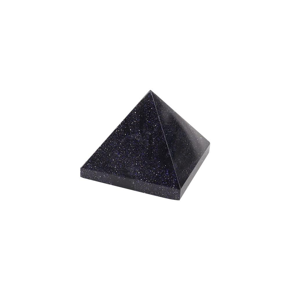 Blue Sand Stone Crystal Carving Pyramid Wholesale Crystals USA
