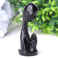 3" Black Obsidian Pray Woman Crystal Carvings Wholesale Crystals USA