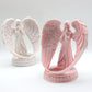 Lighted Resin Angel Stand for Home Decoration