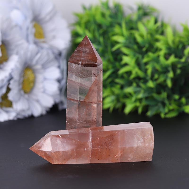 Wholesale Natural High Quality Fire Quartz Crystal Point Wholesale Crystals USA