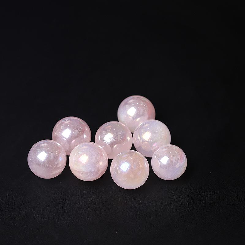 0.25kg Aura Rose Quartz Crystal Sphere Wholesale Crystals USA