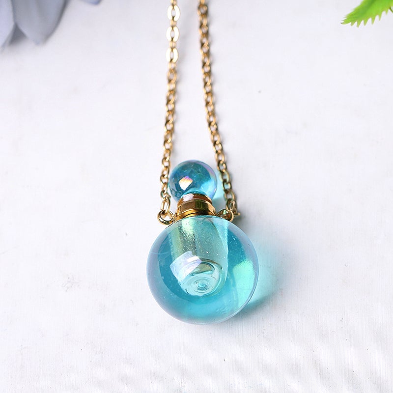 0.5ml Aura Angel Crystal Perfume Bottle Necklace DIY Wholesale Crystals USA