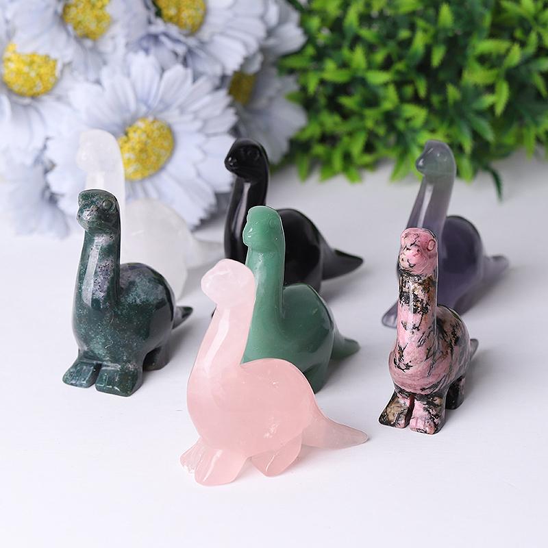 3" Hot Sale Crystal Dinosaurs Carving Natural Crystal Carving for Collection Wholesale Crystals USA