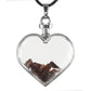 Heart Shaped Crystal Chips Infused Pendant Wholesale Crystals USA