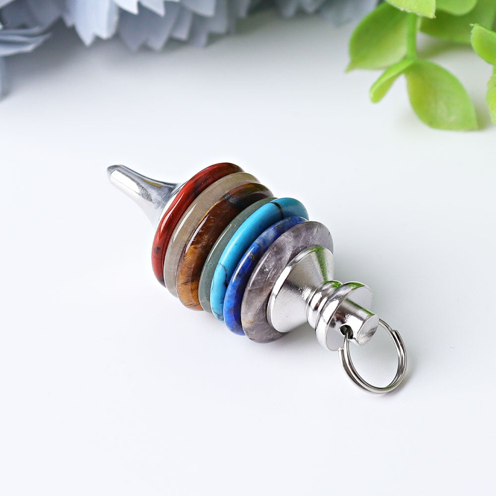 1.7" Chakra Crystal Pendulum Wholesale Crystals USA