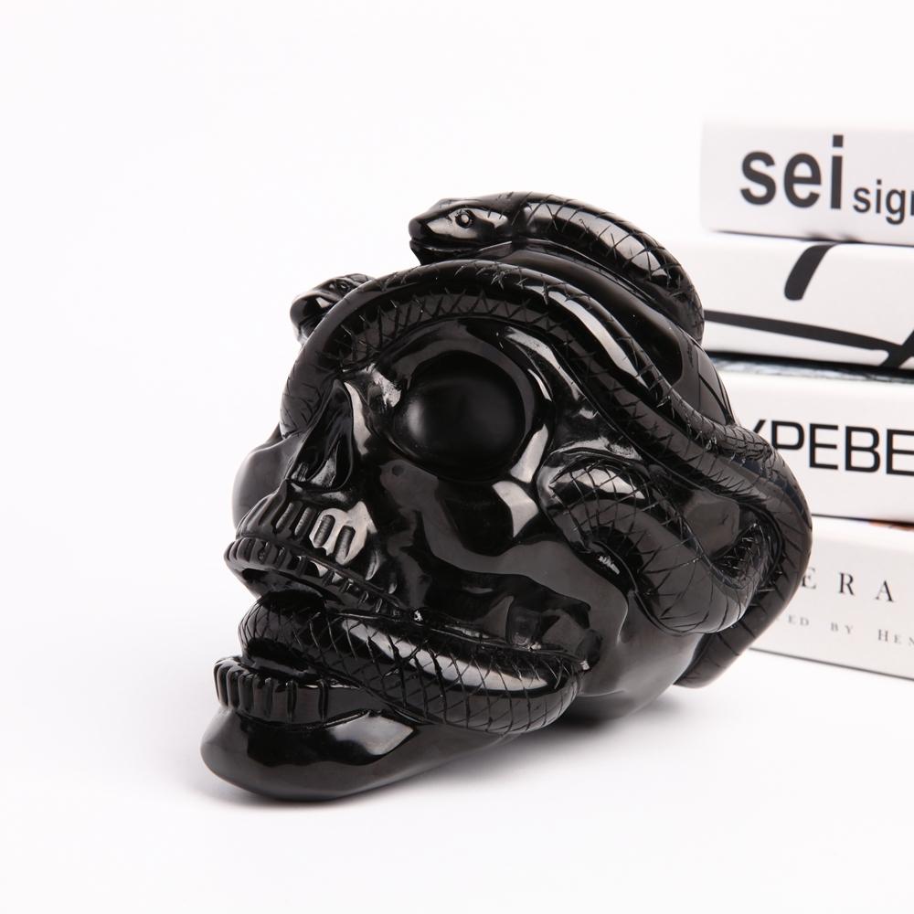 Black Obsidian Crystal Carvings Skull Wholesale Crystals USA