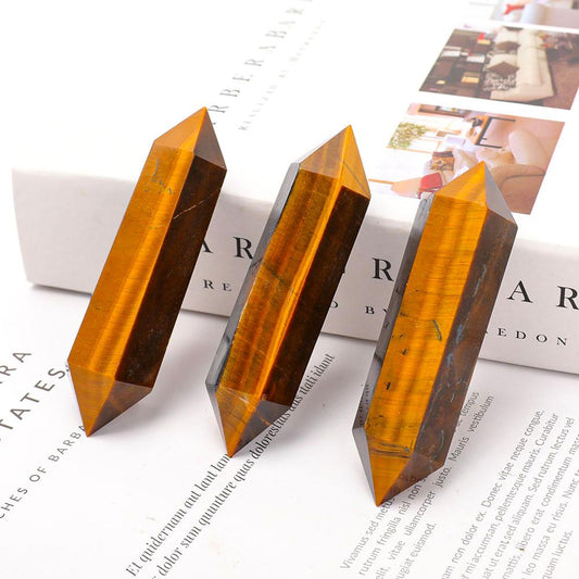 Set of 3 Tiger Eye DT Points Wholesale Crystals USA