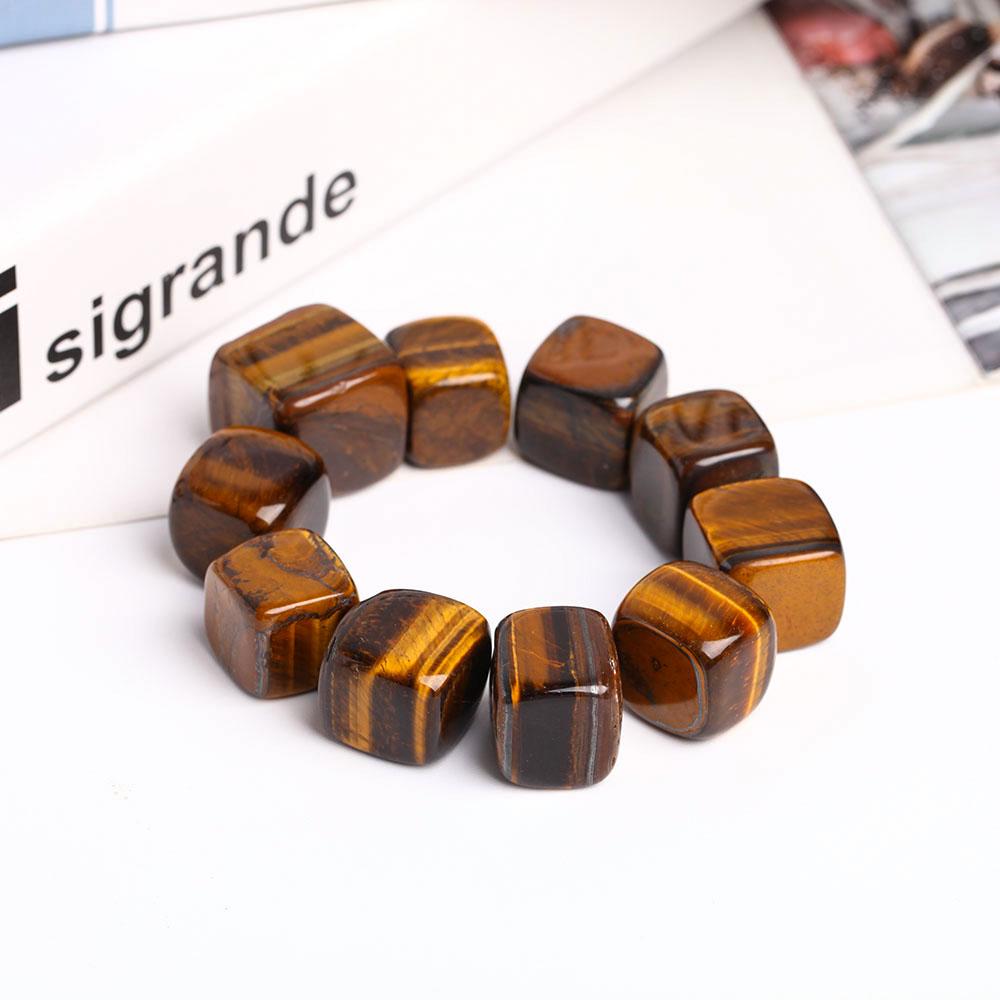 0.1kg Tiger Eye Crystal Cubes Wholesale Crystals USA