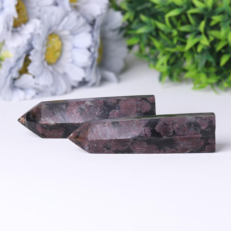 Wholesale Natural High Quality Astrophlite with Garnet Healing Crystal Points for Fengshui Decoration Wholesale Crystals USA