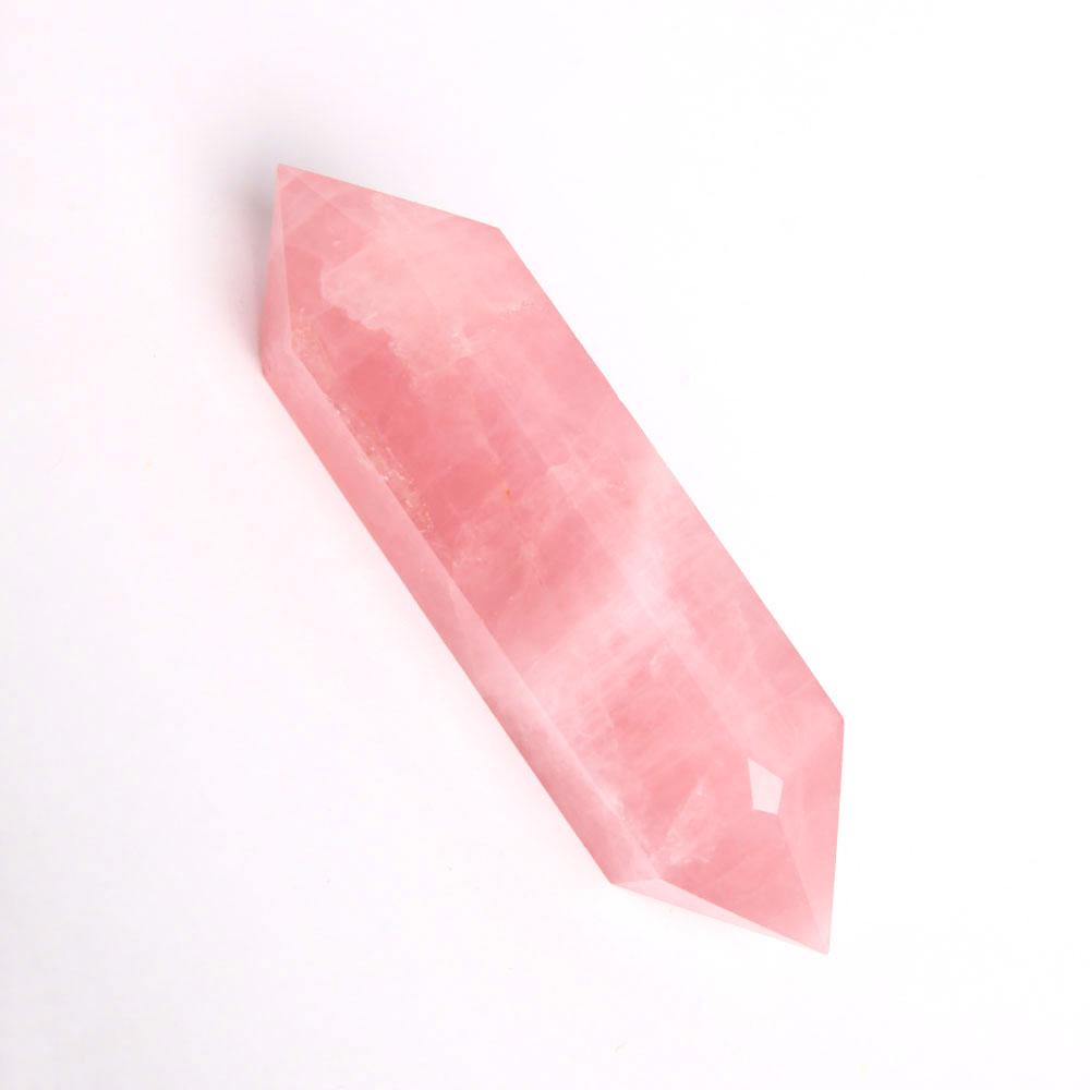 Set of 3 Rose Quartz Double Terminated Crystal Point Wholesale Crystals USA