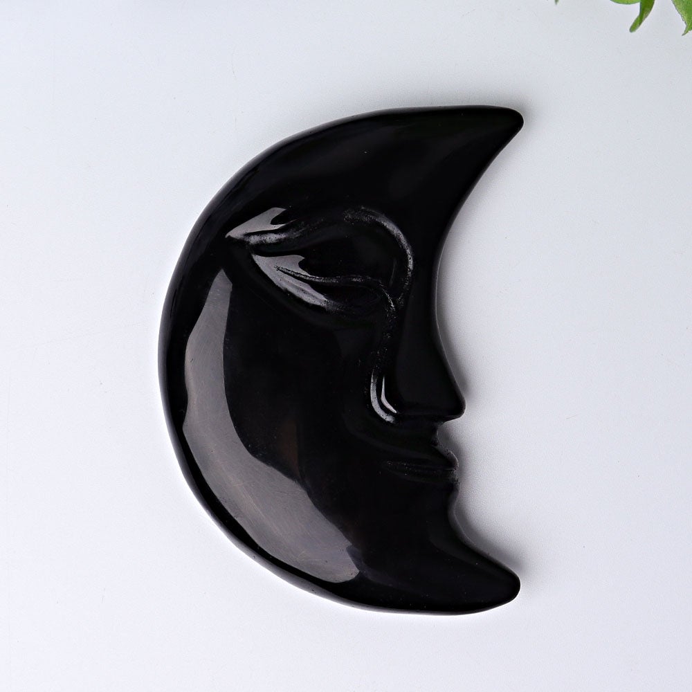 3.8" Moon Face Crystal Carvings Wholesale Crystals USA