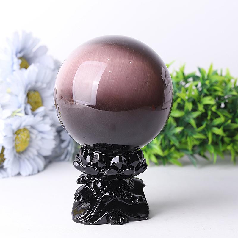 95mm Cat Eye Crystal Spheres Wholesale Crystals USA