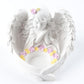 Resin White Cute Baby Angel Stand