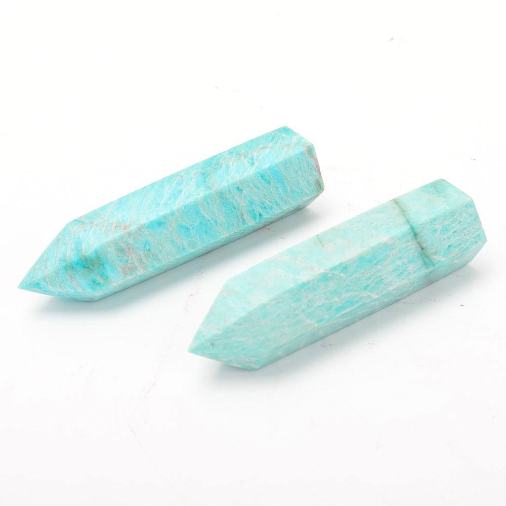 Set of 2 Amazonite Points Wholesale Crystals USA
