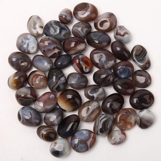 0.1kg Black Sardonyx Tumbled Stone 0.5kg Wholesale Crystals USA