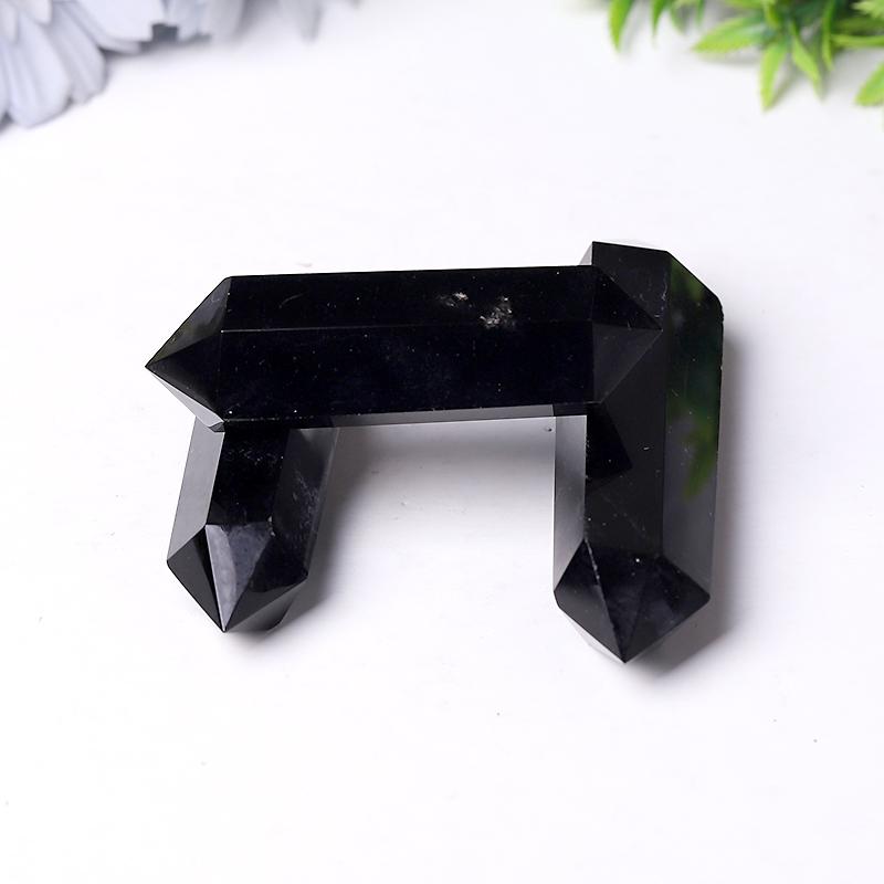 Wholesale Black Obsidian Double Terminated Point Wholesale Crystals USA
