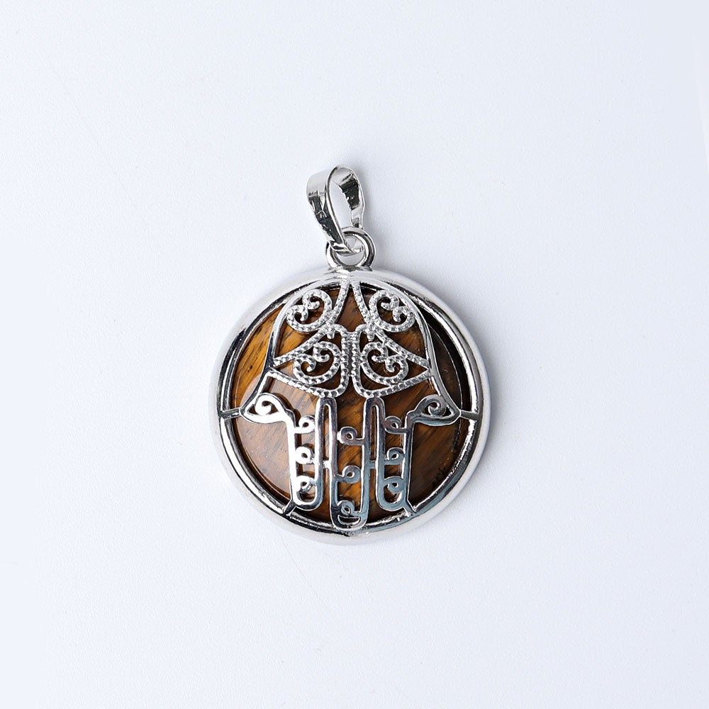 1.2" Chakra Hand Wrapped Crystal Pendant Wholesale Crystals USA
