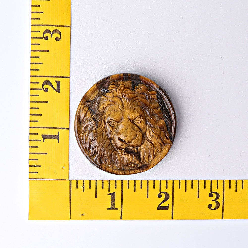 2" Round Lion Totem Crystal Carvings Wholesale Crystals USA