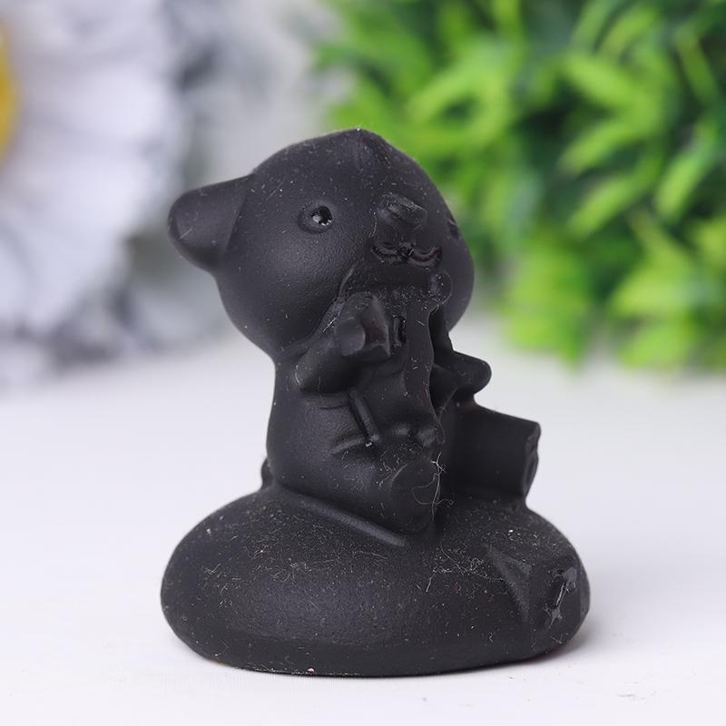 2" Black Obsidian Crystal Carvings Wholesale Crystals USA