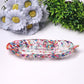 9.5" Feather Shape Plate Crystal Carvings Wholesale Crystals USA