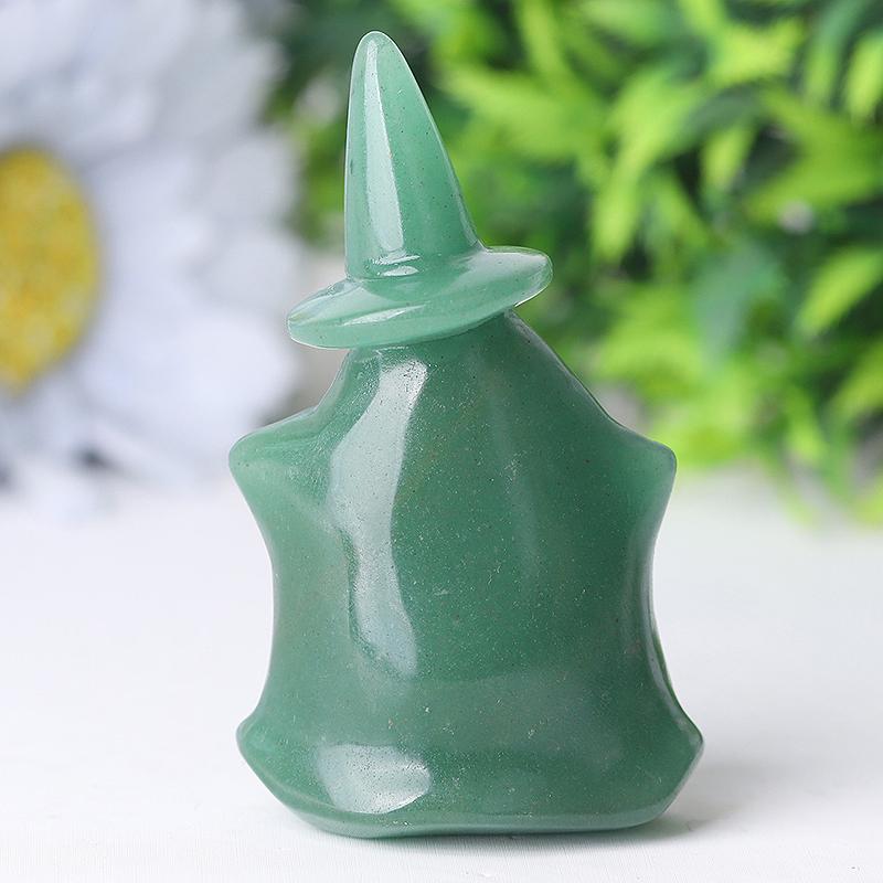2.7" Green Aventurine Devil Ghost Crystal Carvings for Halloween Wholesale Crystals USA