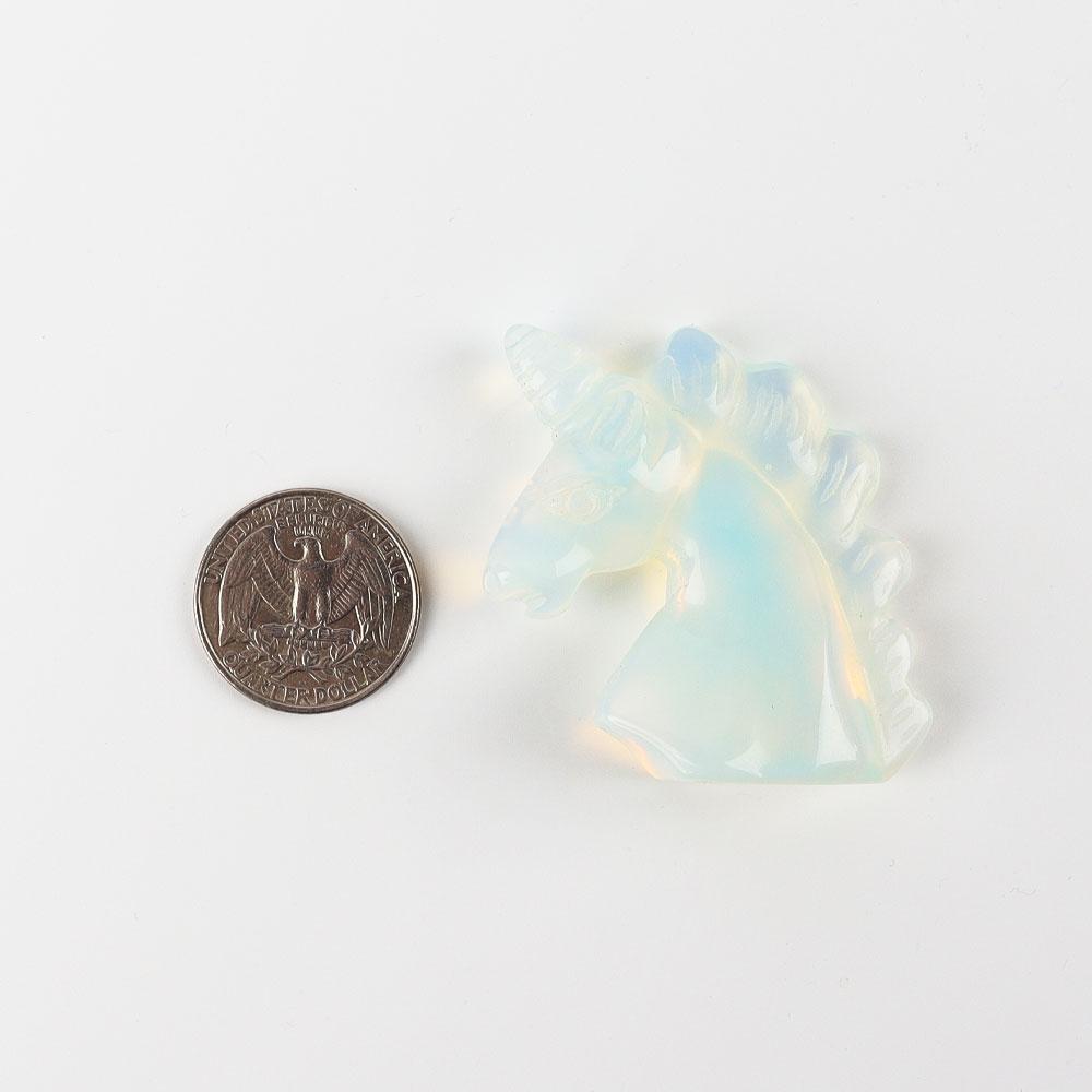 2" Opalite Crystal Carving Unicorn Wholesale Crystals USA