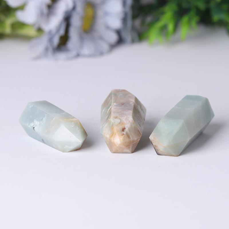 Natural Caribbean Calcite Points Meditation Sky Blue Crystal Point Healing Crystal Towers Wholesale Crystals USA