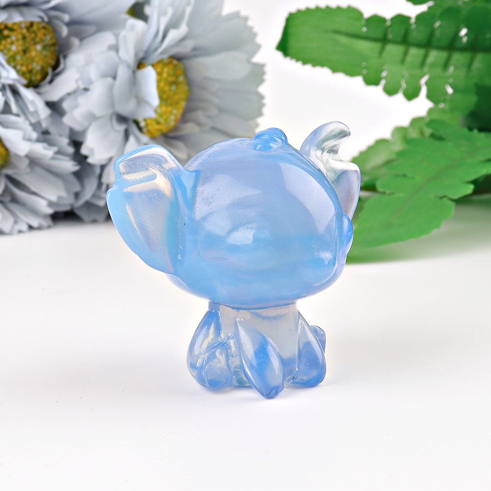 2" Blue Opalite Stitchi Crystal Carving Wholesale Crystals USA
