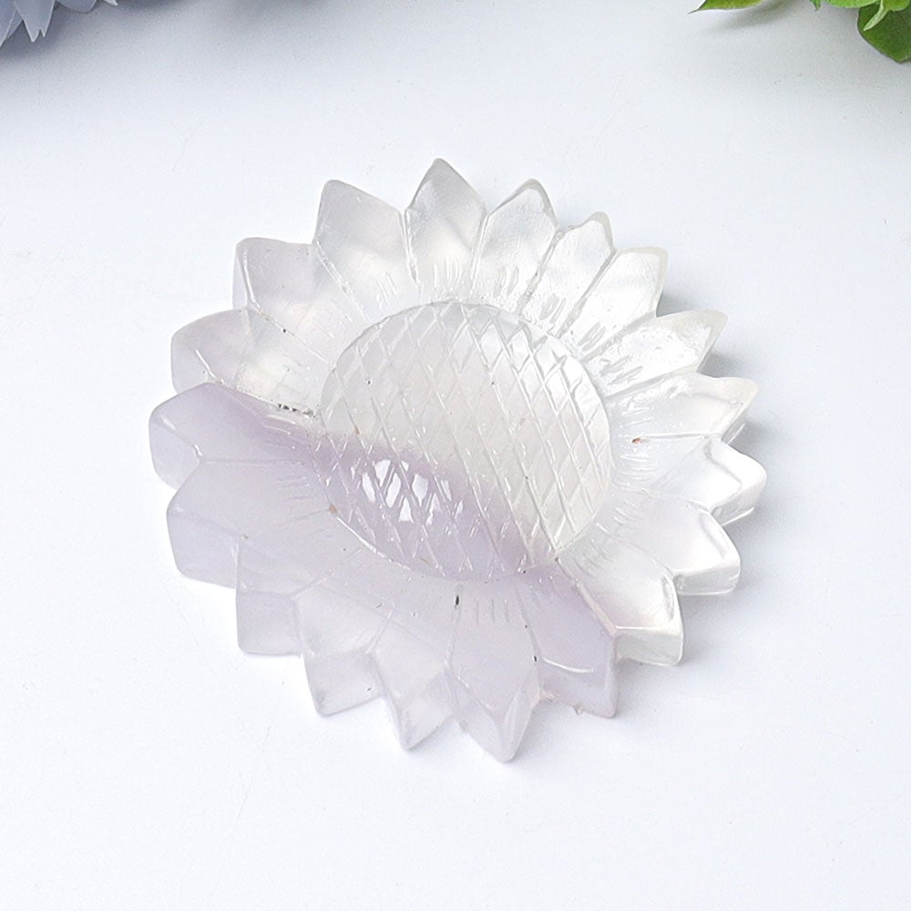 2.6" Fluorite Sun Flower Crystal Carvings Wholesale Crystals USA