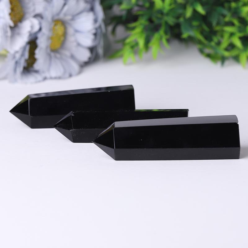 Wholesale Black Obsidian Point Polished Healing Tower Wholesale Crystals USA
