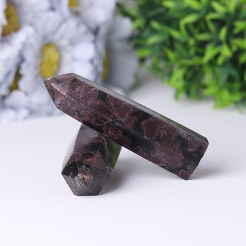 Wholesale Natural High Quality Astrophlite with Garnet Healing Crystal Points for Fengshui Decoration Wholesale Crystals USA