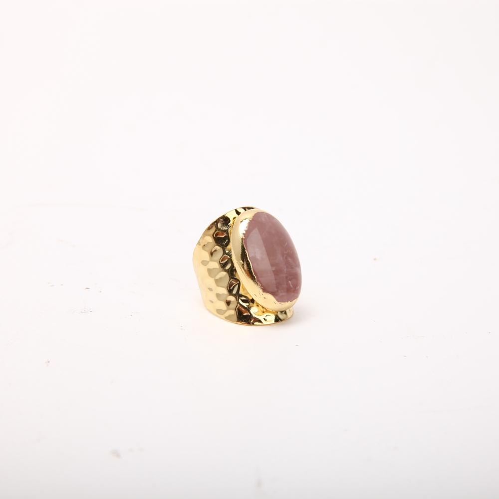 Rose Quartz Handmade Crystal Ring Wholesale Crystals USA