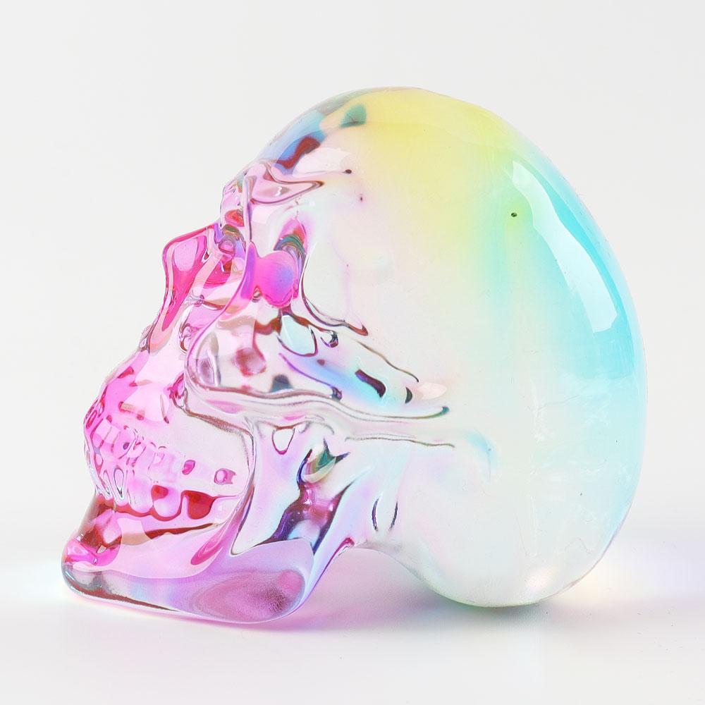 Aura Crystal Rainbow Skull Carving on Discount Wholesale Crystals USA