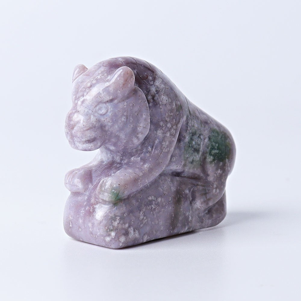 2.2" Moss Agate Tiger Crystal Carvings Wholesale Crystals USA