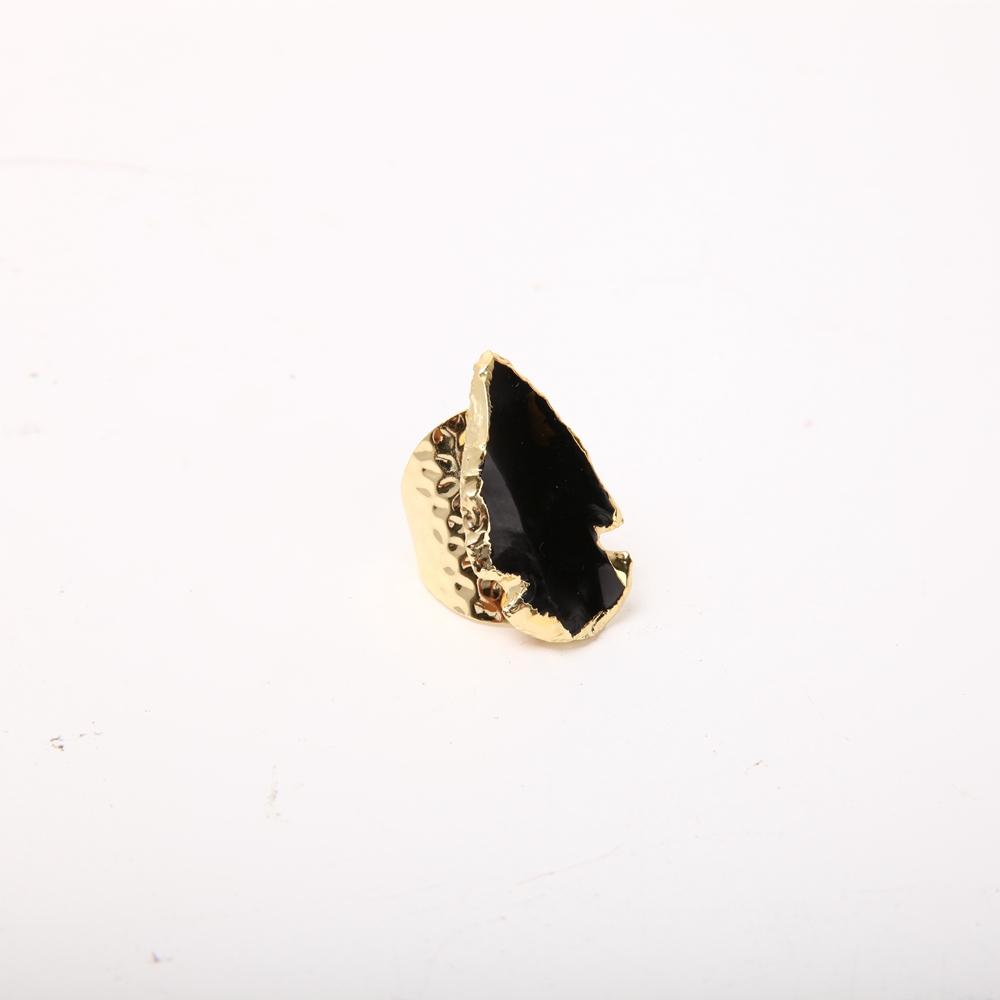 Black Obsidian Handmade Crystal Ring Wholesale Crystals USA