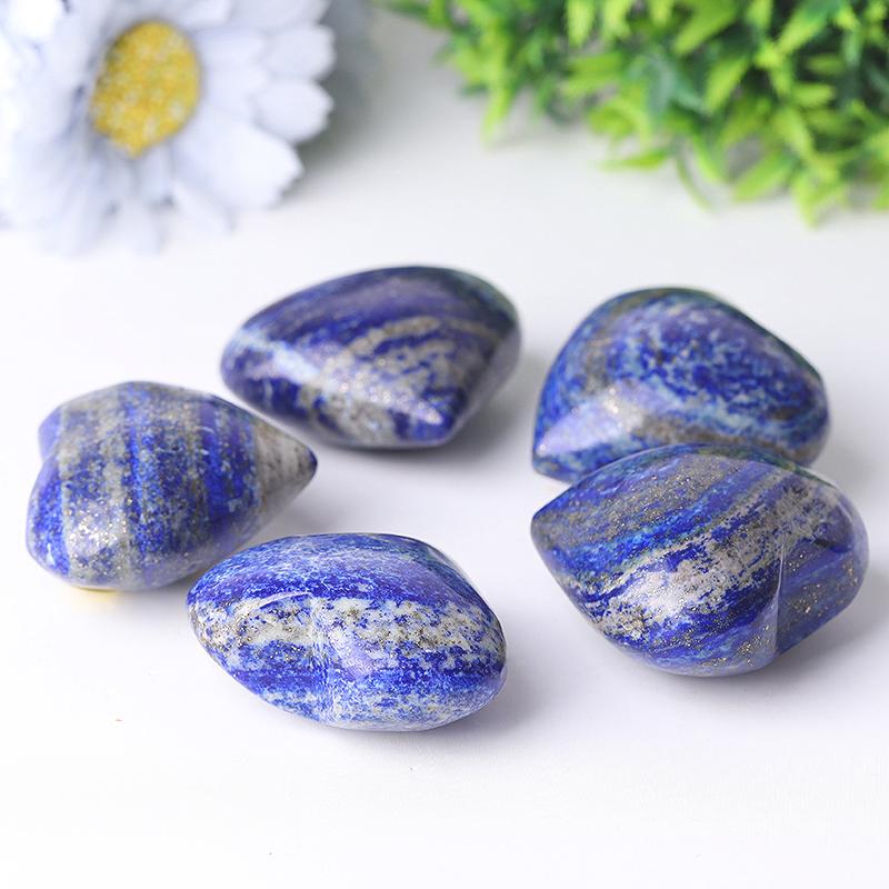 2.0-2.5" Lapis Heart Shape Crystal Carvings Wholesale Crystals USA