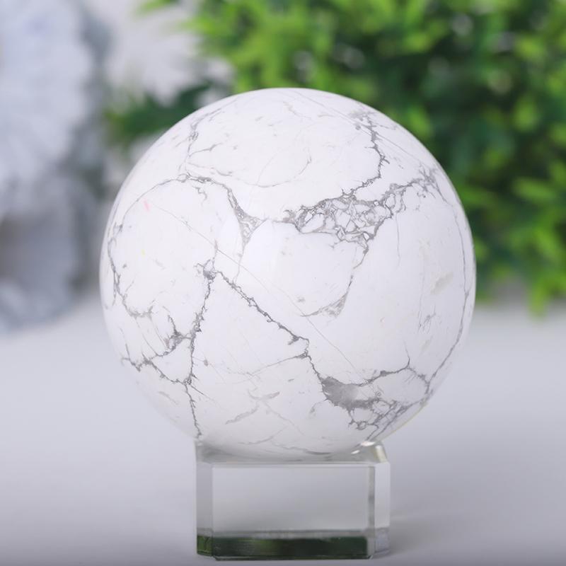 2.0"-4.0" Howlite Sphere Wholesale Crystals USA
