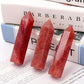 Set of 3 Strawberry Quartz Points Wholesale Crystals USA