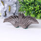5.2" Silver Obsidian Wing Carving Wholesale Crystals USA