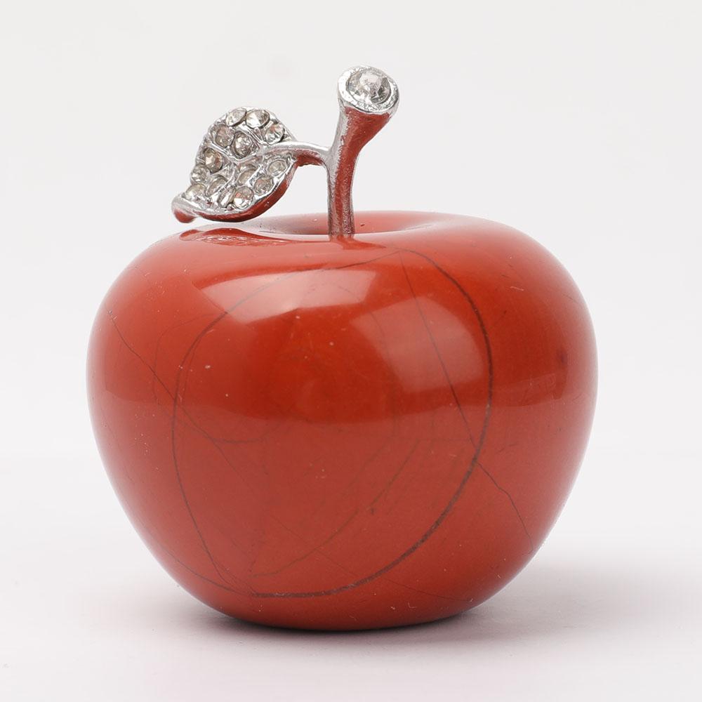 2" Crystal Apple Carvings Wholesale Crystals USA