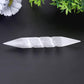 6" Spiral Selenite Double Terminated Wand