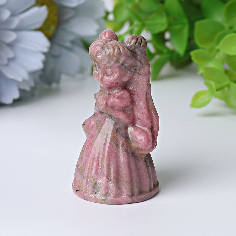 2.3" Rhodonite Princess Serenity Crystal Carvings Wholesale Crystals USA