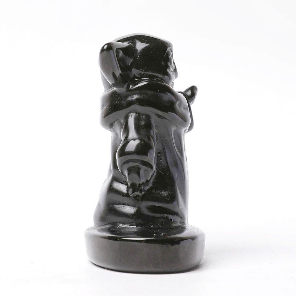 Black Obsidian Master Yoda Crystal Carvings Wholesale Crystals USA