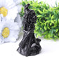 4.5" Black Obsdian Witch Crystal Carvings for Halloween Wholesale Crystals USA