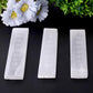 7.5" Selenite Stick Wand with Laser Engraved Chakra Pattern