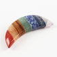 Moon Shape 7 Chakra Palm Stone Crystal Carvings Wholesale Crystals USA