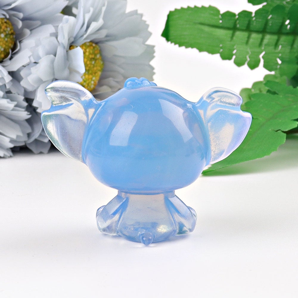 2" Blue Opalite Stitchi Crystal Carving Wholesale Crystals USA