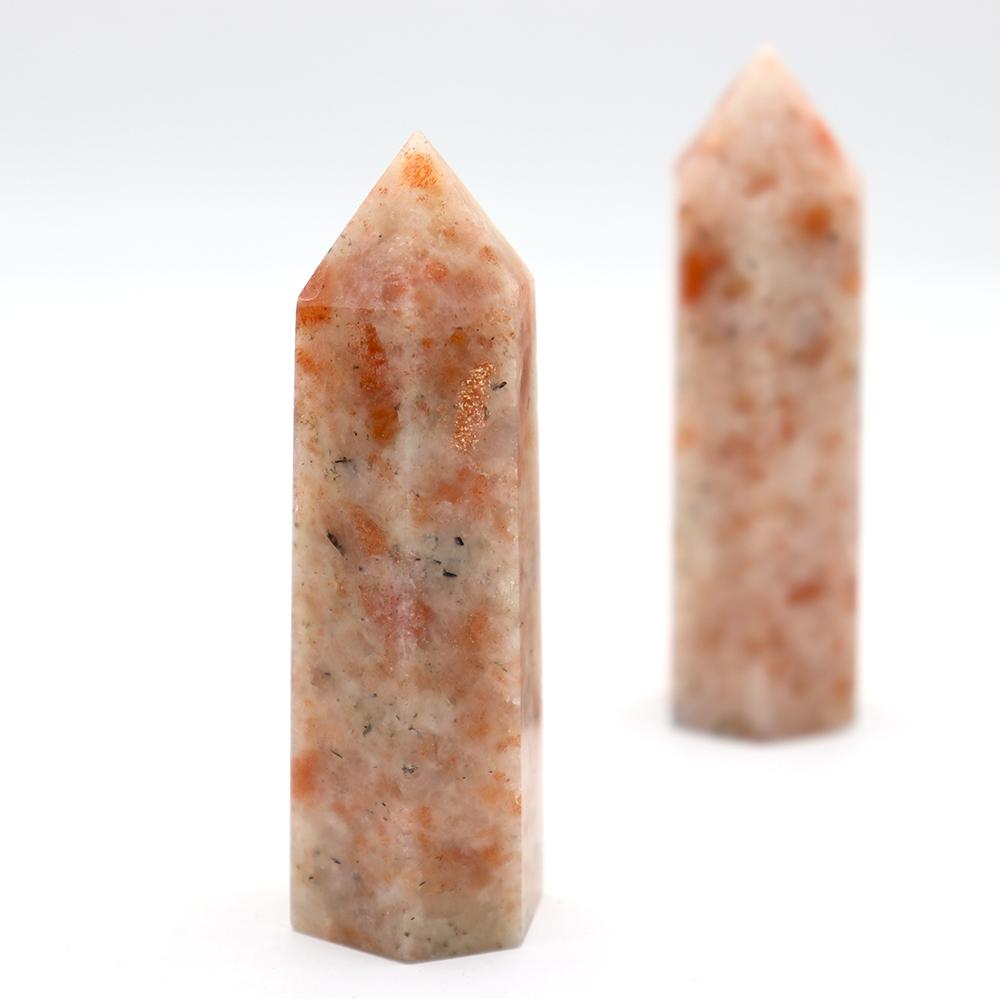 Natural Strawberry Quartz Points Reiki Gemstone Wands Wholesale Crystals USA