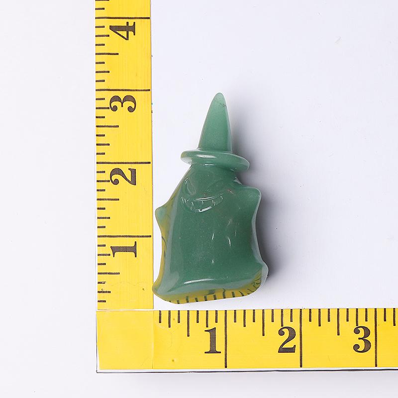 2.7" Green Aventurine Devil Ghost Crystal Carvings for Halloween Wholesale Crystals USA